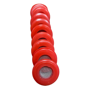 Red Polyurethane Seal With Filter Gladhand 10 PACK | 10017RF